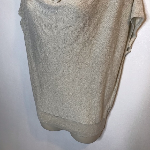 Worthington Petite Medium Gold Blouse Shirt - Picture 3 of 7